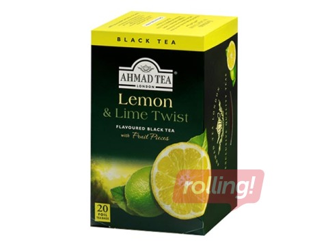 Black aromatic tea Ahmad Lemon&Lime, 20 pcs.