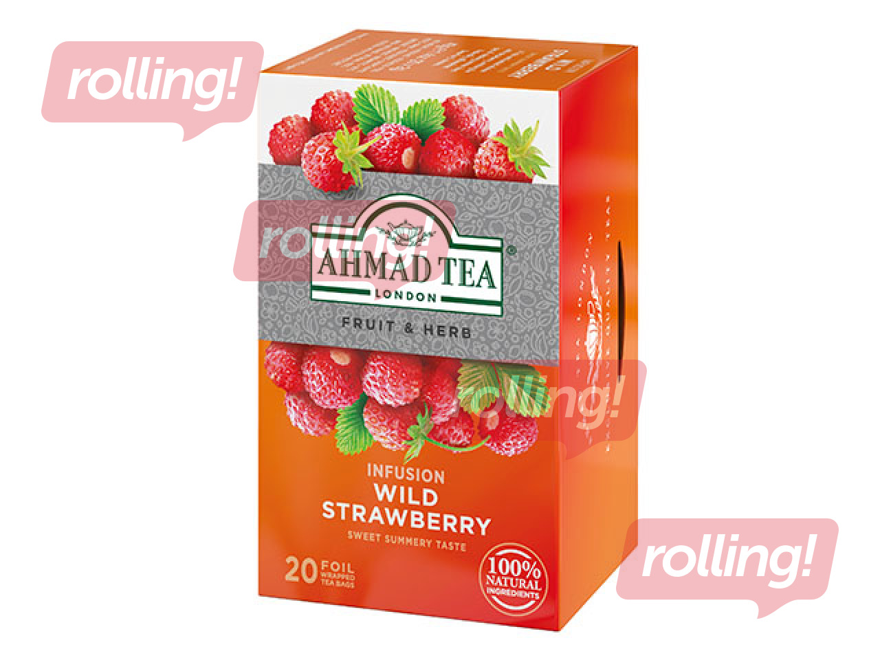 Puuviljatee Ahmad, wild strawberry, 20 tk
