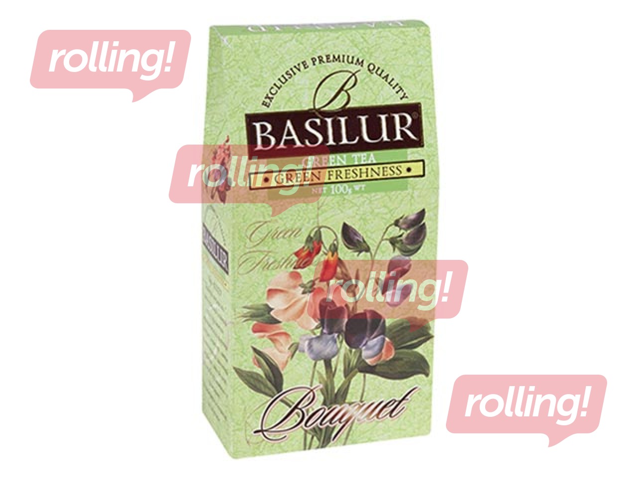 Green loose tea Basilur Green Freshness, 100g