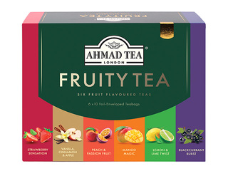 Tējas izlase Ahmad Fruity, 6 dažādi veidi, 60 pac.