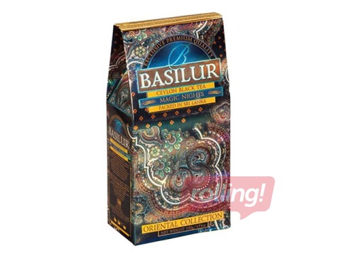Black leaf tea Pure Ceylon Basilur Oriental Magic Nights, 100 g