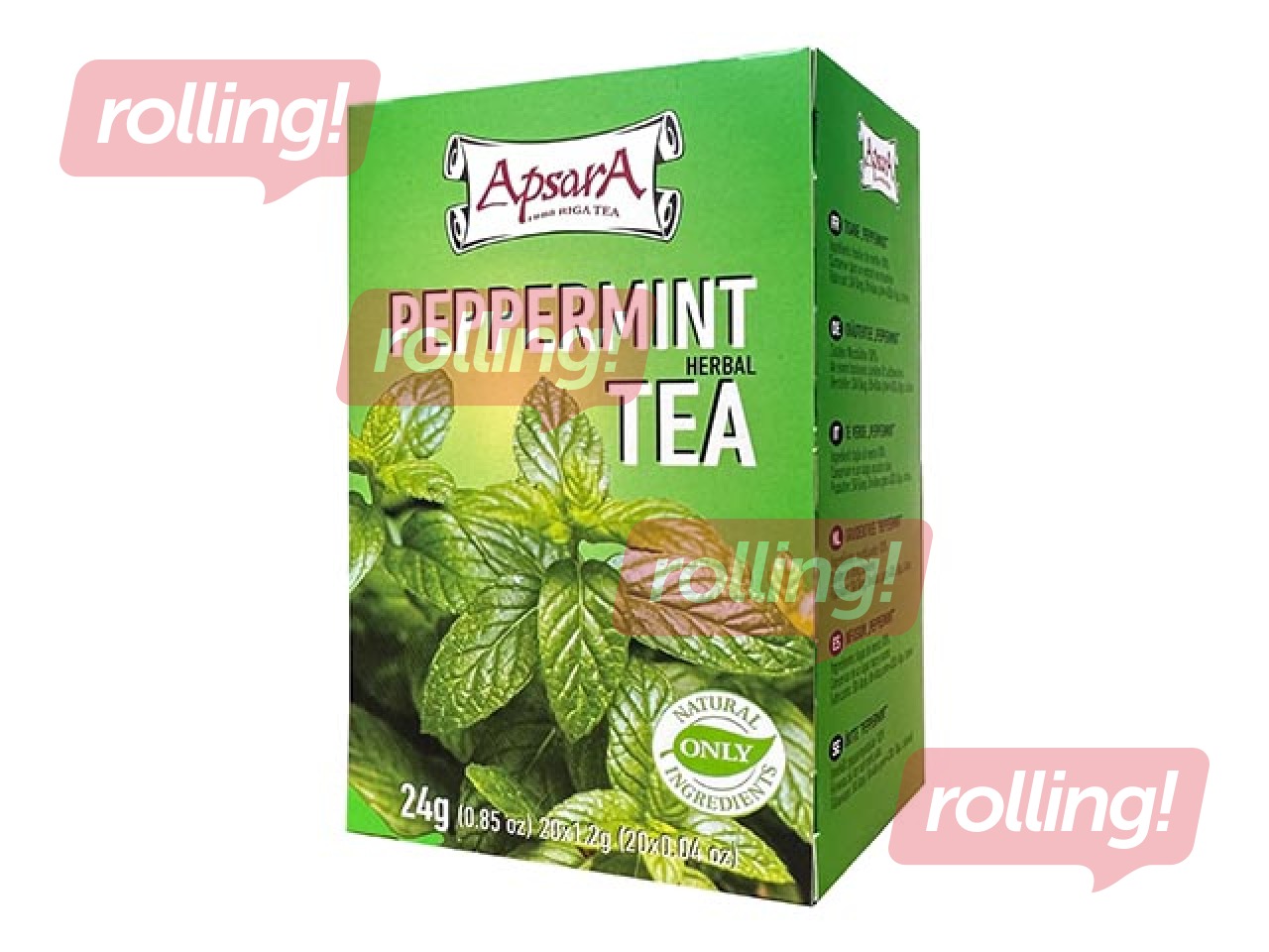 Piparmünditee Apsara Peppermint, 20 pakki.