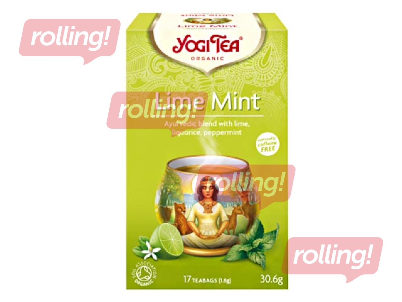 Tea Ayurvedic Bio Yogi Tea Lime-Peppermint, 17 pac.