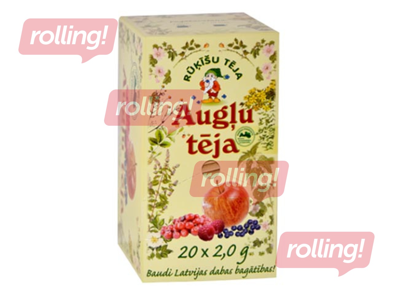 Чай с фруктами Rūķīšu tēja, 20 x 2 г