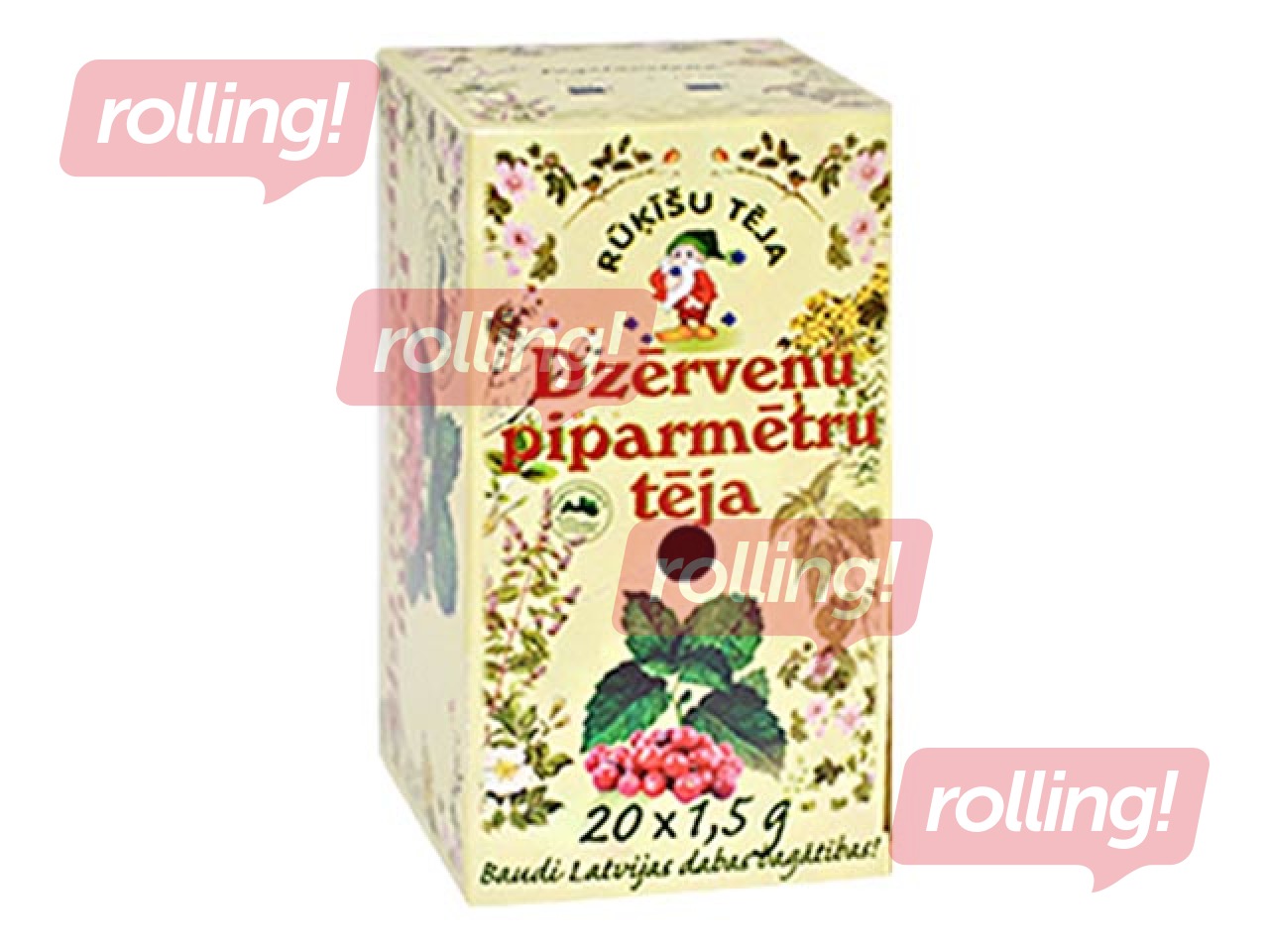 Tea Rūķīšu cranberry-peppermint, 20 x 1,5 g