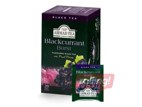 Maitsestatud must tee Ahmad Blackcurrant, 20 tk