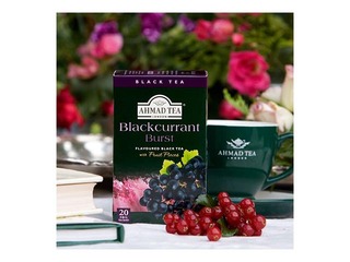 Maitsestatud must tee Ahmad Blackcurrant, 20 tk