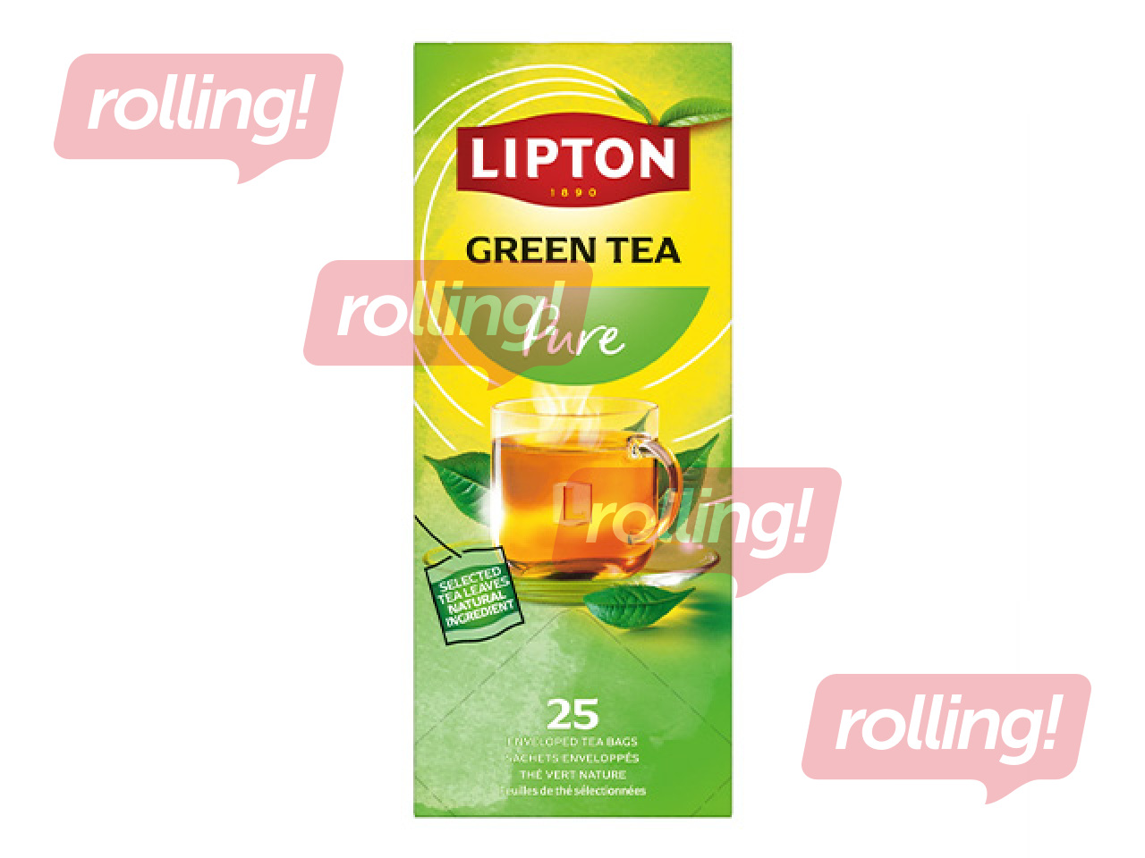 Чай зеленый Lipton, 25 пакетиков 