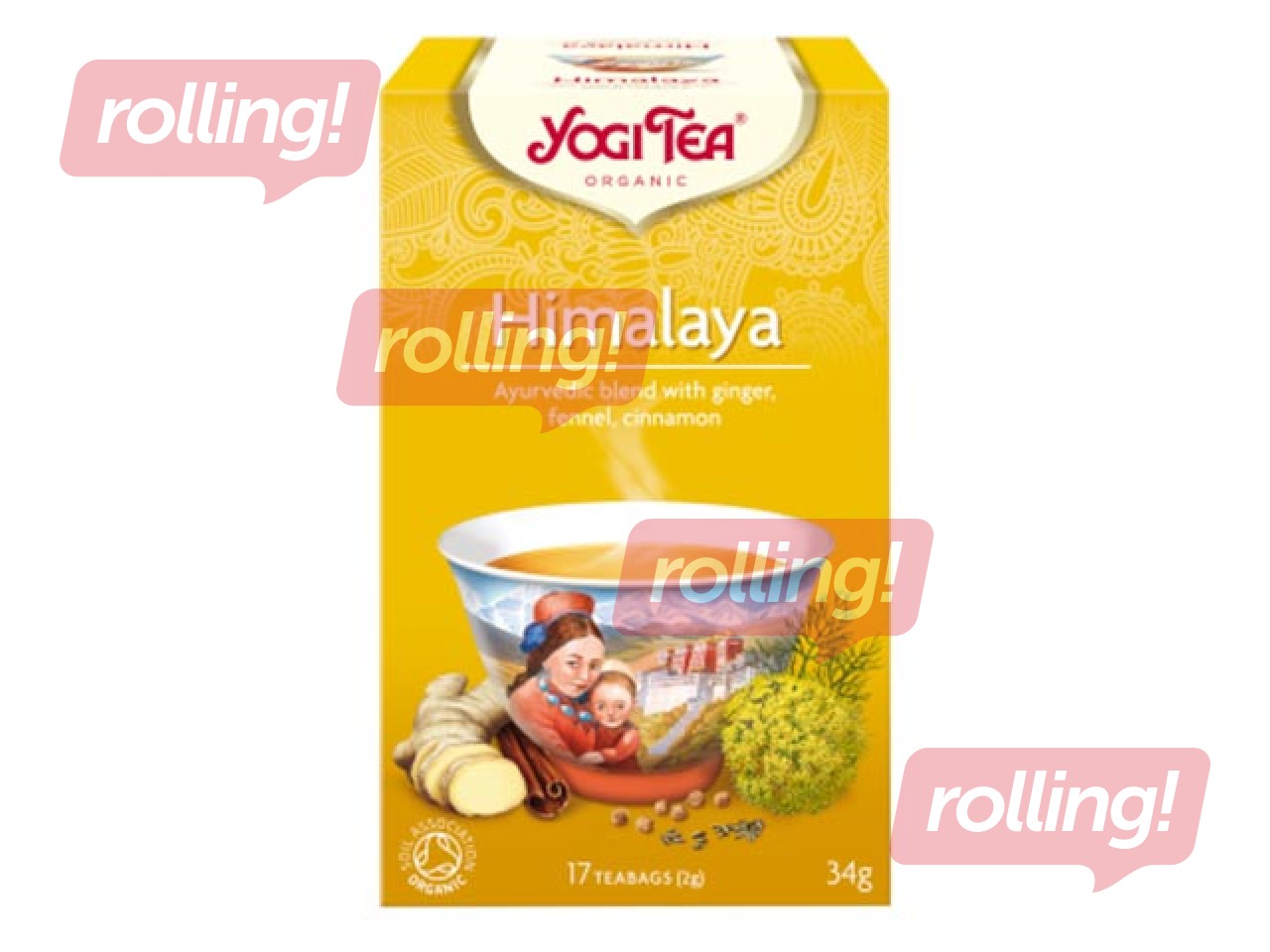 Ayurveda tee BIO Yogi Himalaya, 17 pakki. 