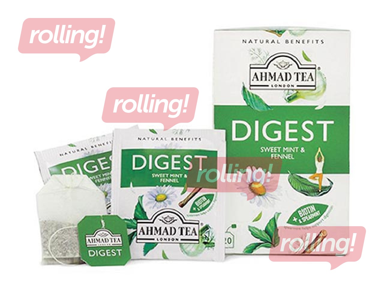 Травяной чай Ahmad, мята и фенхель 