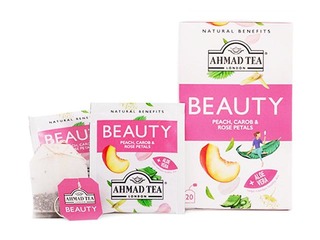 Чай Ахмад, персиковая и лимонная вербена, Beauty, конвертеры из фольги, 20 шт.