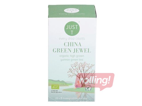 Tēja zaļā Just-T China Green Jewel, Bio, 20 pac.