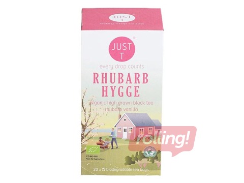 Black tea Just-T Rhubarb Hygge Bio 1,75g x 20