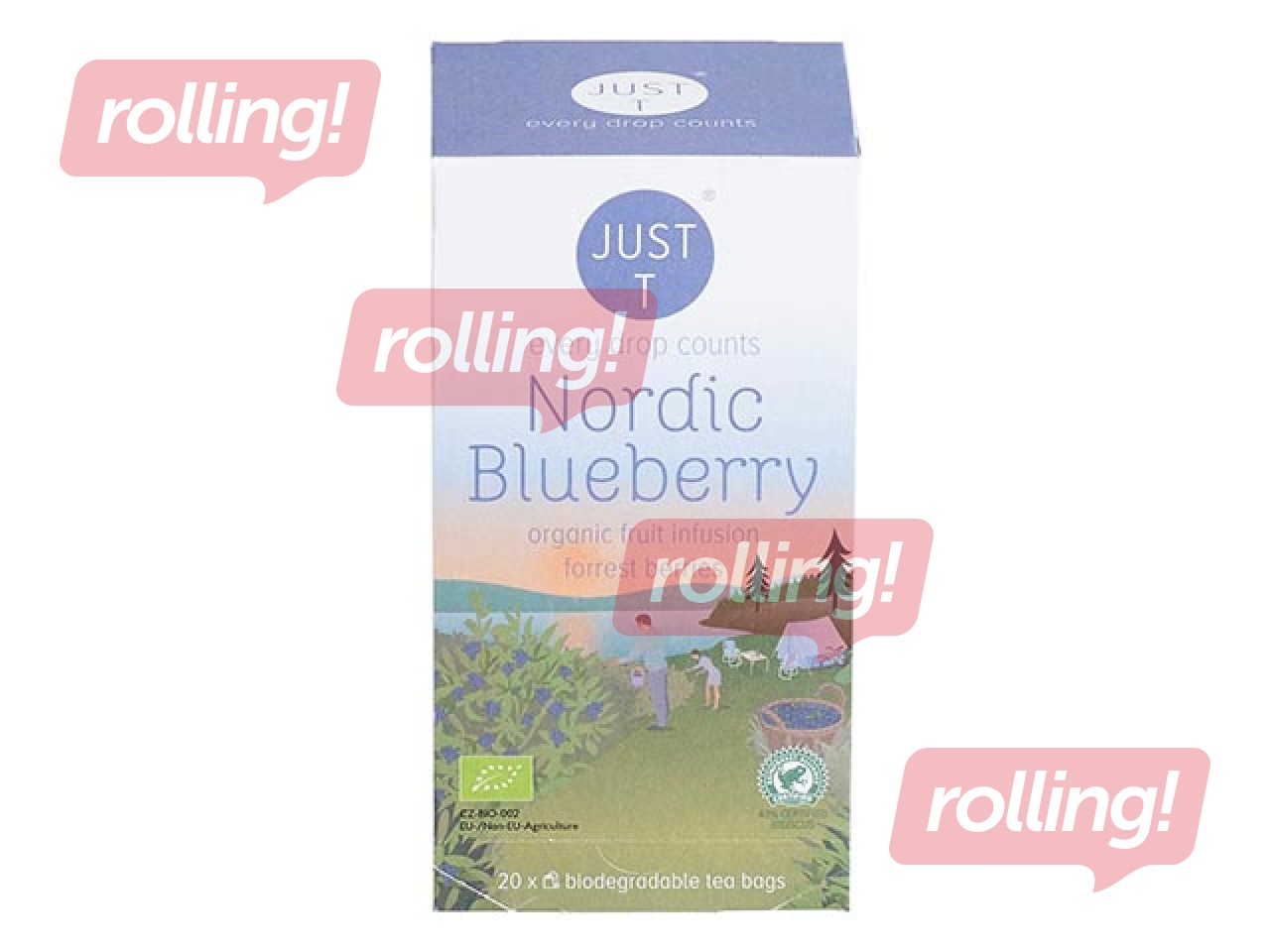 Puuviljatee Just-T Nordic Blueberry Bio 1,75g x 20 tk.
