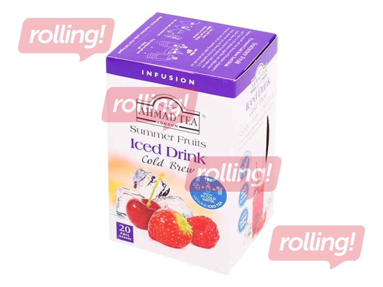 Vaisinė jäätee  Ahmad, Cold Brew Summer Fruits, 20 tk.