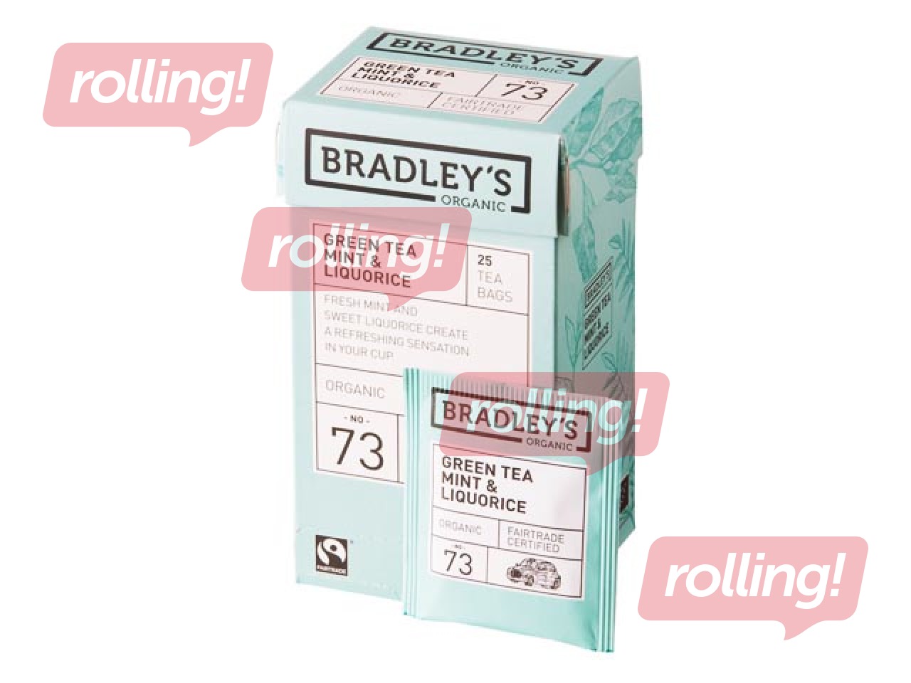 Peppermint tea Organic Bradley's, 25 pac.
