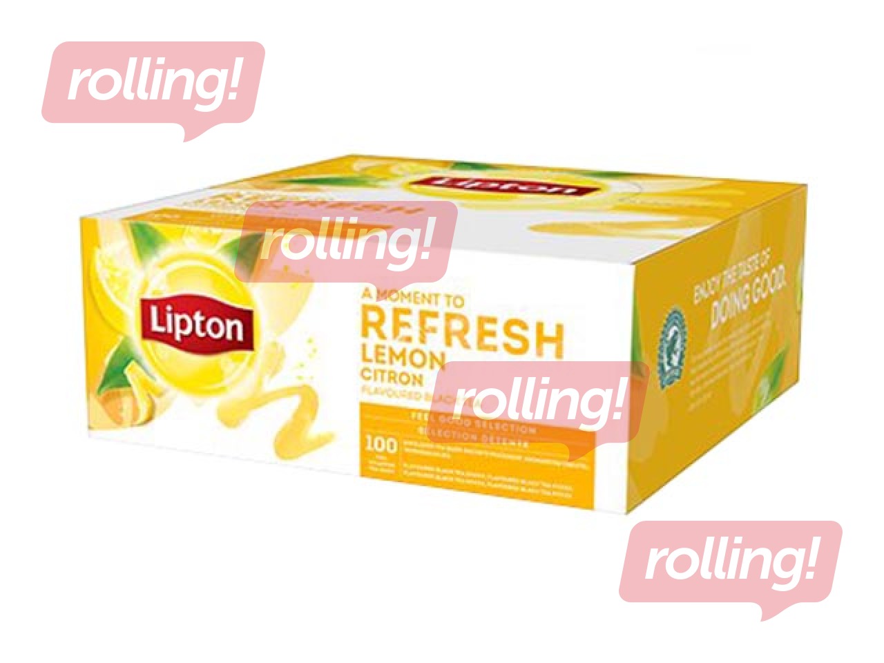 Black tea Lipton Lemon, 100 pcs