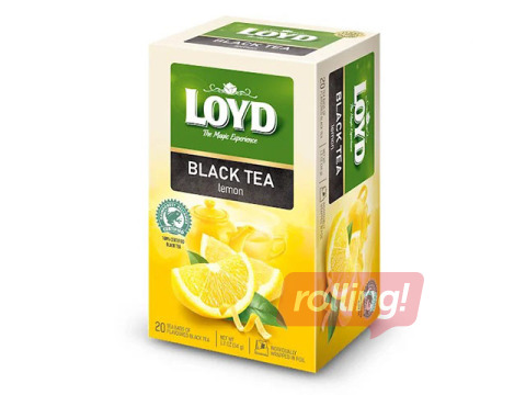 Tēja melnā Loyd, ar citronu, 20 pac.