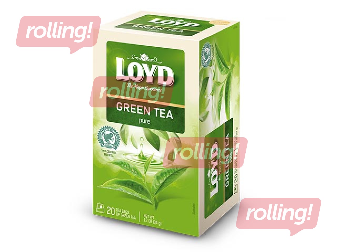 Roheline tee Loyd, 20x1,7g