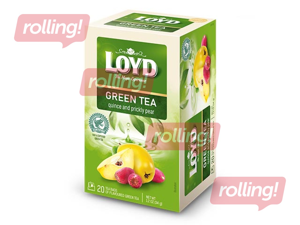 Roheline tee Loyd küdooniate ja takjastega, 20x1,7 g