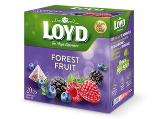 Fruit tea Loyd Pyramids with wild berry flavor, 20x2 g