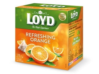 Fruit tea Loyd Pyramids Fresh Orange, 20x2.2 g