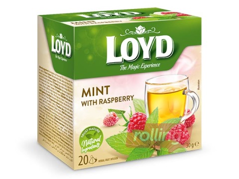 Tēja zāļu Loyd Pyramids Herbal, piparmētru ar avenēm, 20 pac.