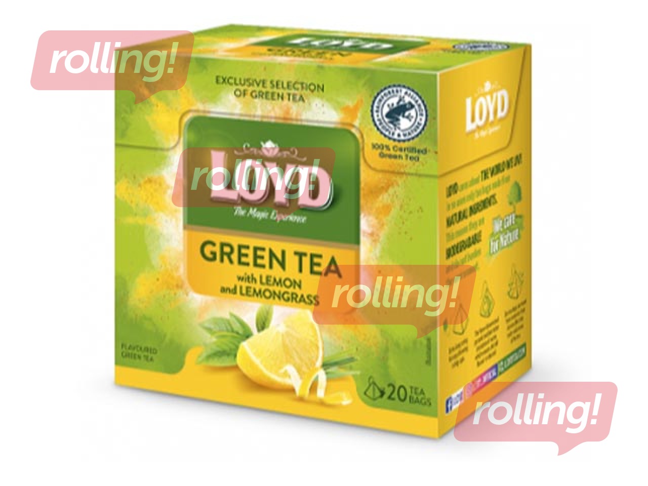 Roheline tee Loyd sidruni ja sidruniheina maitsega, 20x1.5 g