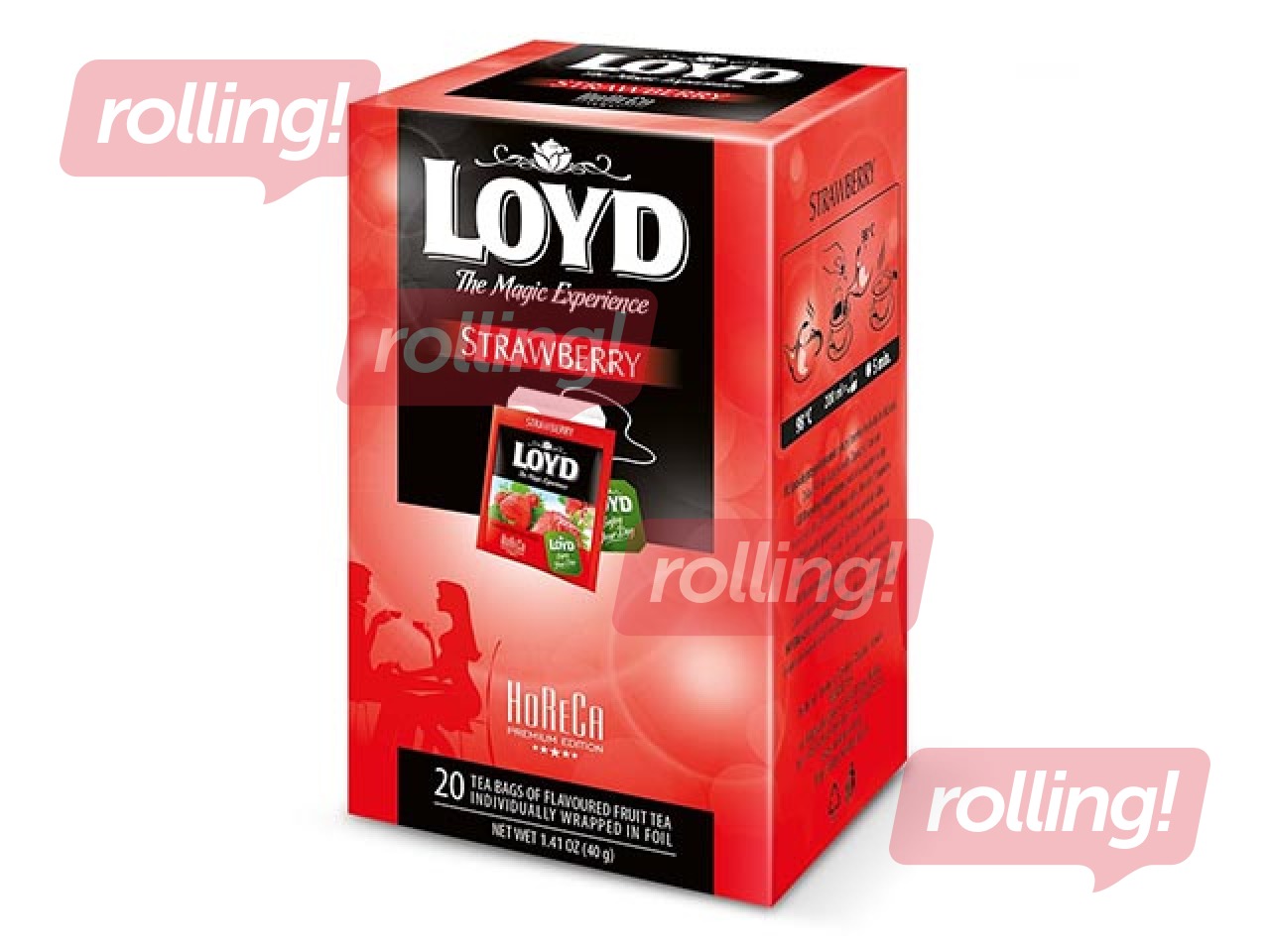 Puuvilja tee Loyd maasikamaitsega FS, 20x2g