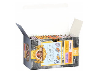 Black tea Basilur Earl Grey Assorted, 20 pcs