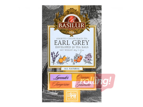 Must tee Basilur Earl Grey Assorted, 20 tk.