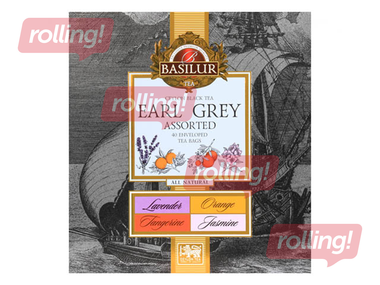 Must tee Basilur Earl Grey Assorted, 40 tk.