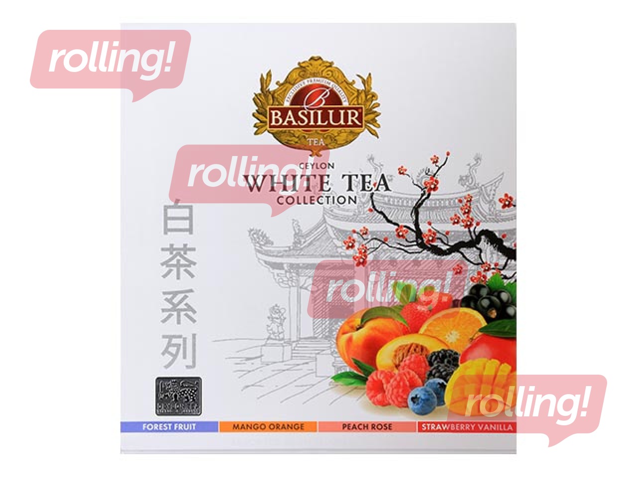 Valge tee Basilur Premium White Tea Asortii, 40 pakki.