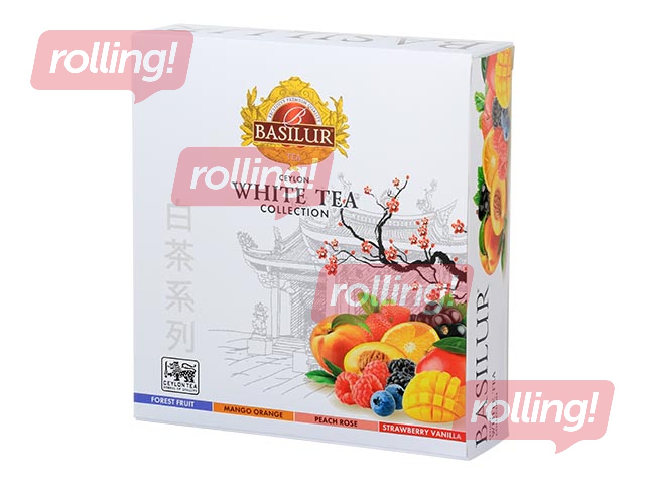 Valge tee Basilur Premium White Tea Asortii, 40 pakki.