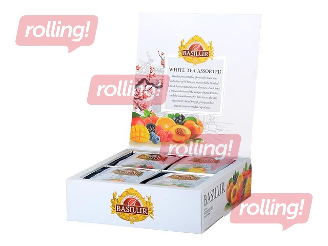 Valge tee Basilur Premium White Tea Asortii, 40 pakki.