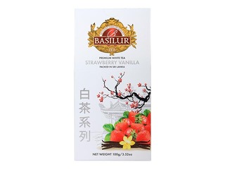 Valge tee Basilur Premium Strawberry & Vanilla, 100g
