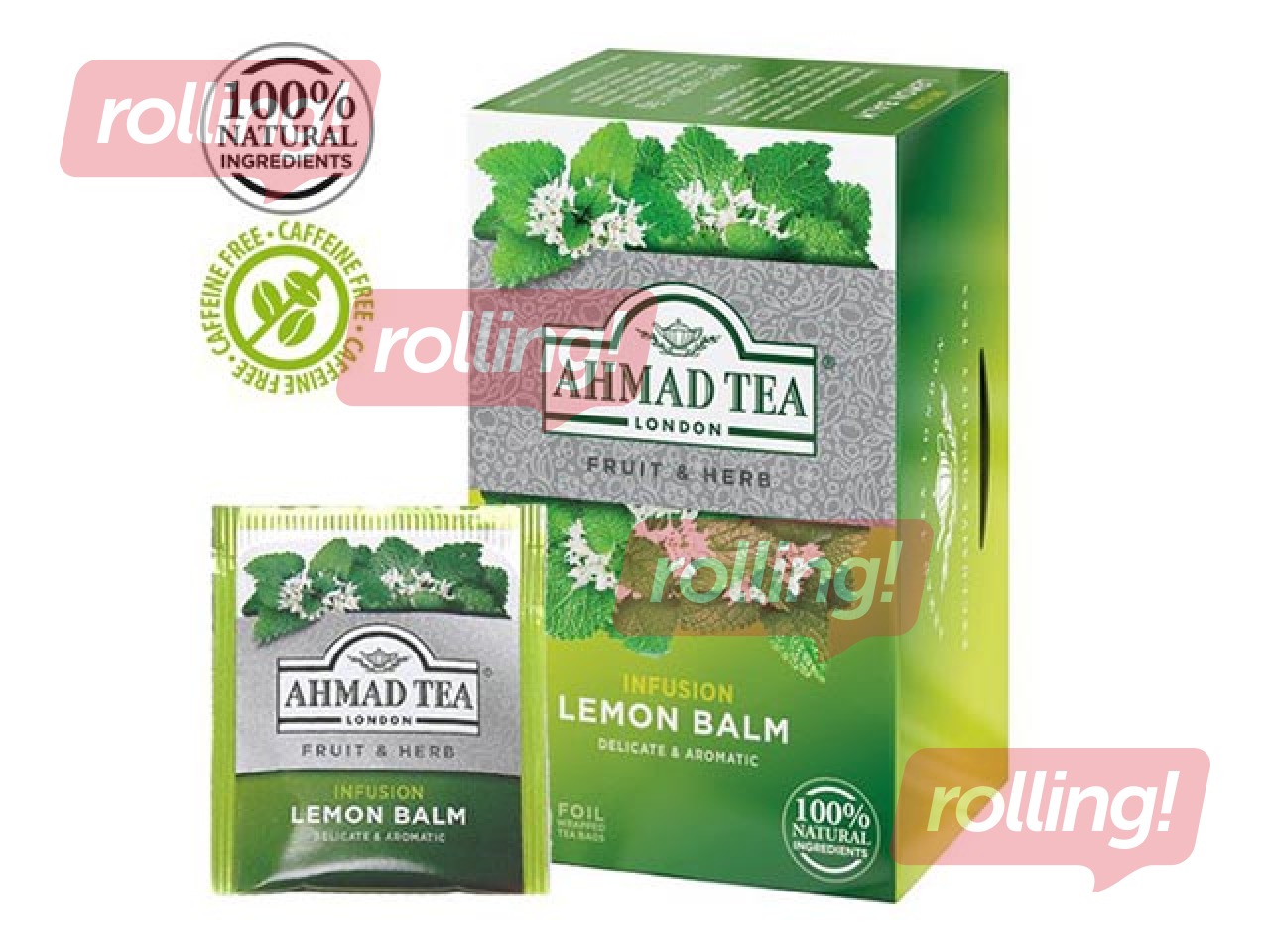 Tea Ahmad Lemon Balm, 20 pack.