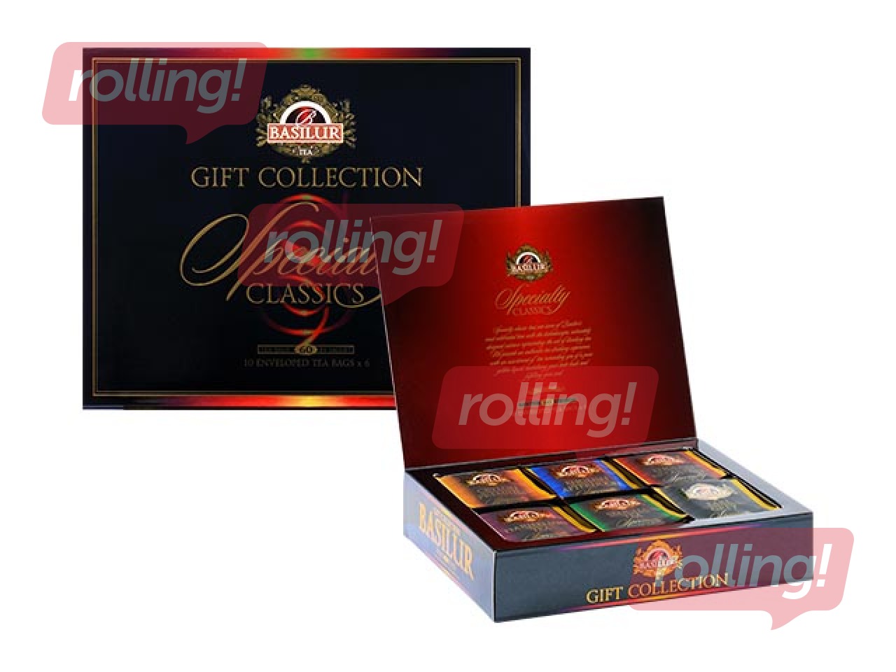 Tea Must ja Roheline Basilur Specialty Classics Assortii, 60pac.