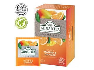 Ahmad Mango & Orange Tea, 20 pack.