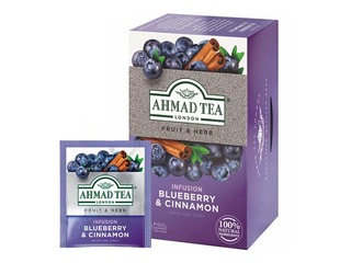 Tea Ahmad Blueberry & Cinnamon, 20 packs.