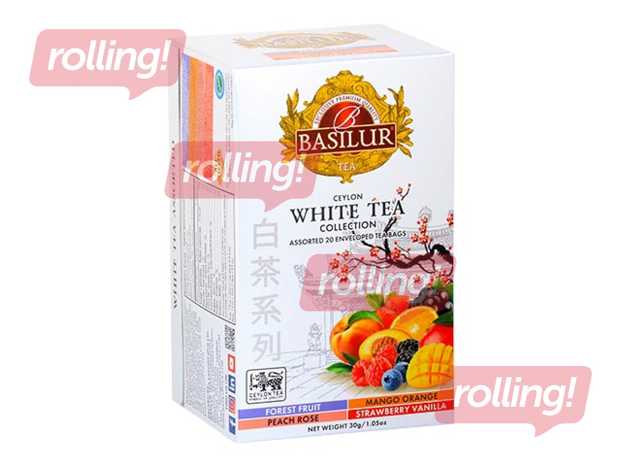 White tea Basilur Premium White Tea Assorted, 20 packs.