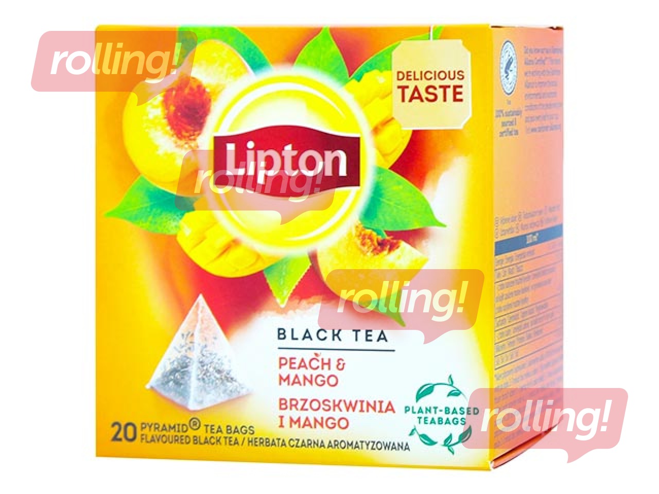 Чай черный Lipton Peach & Mango, 20 пакетиков