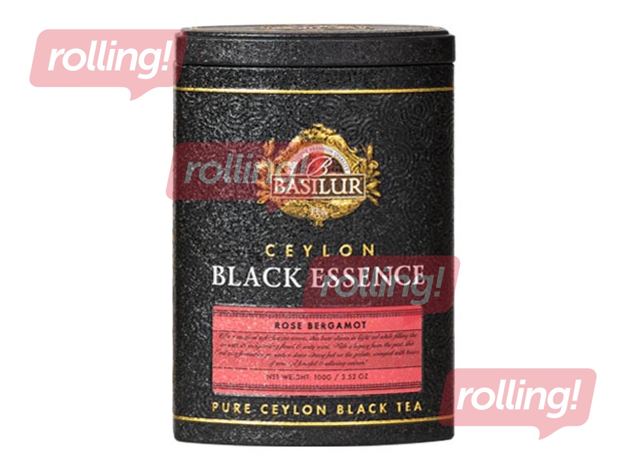 Чай черный Basilur Black Essence, Розовый бергамот, 100 г