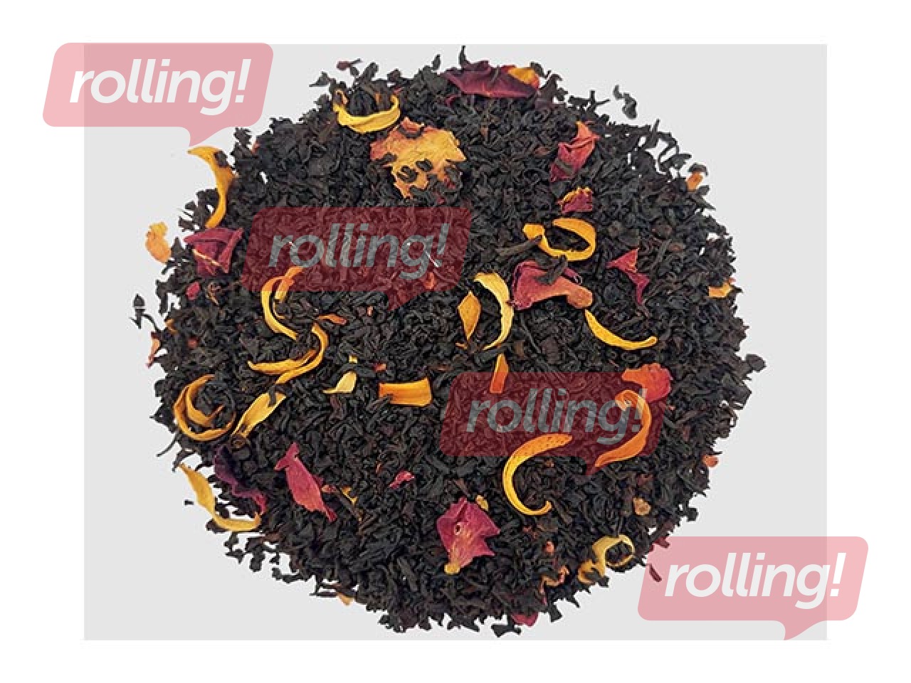 Must tee Basilur Black Essence, Roosa bergamot, 100 g