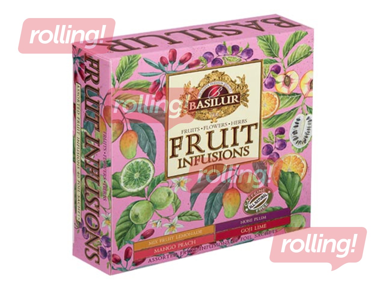 Fruit tea Basilur Fruit Infusions, Vol II, 60 packs, 120g