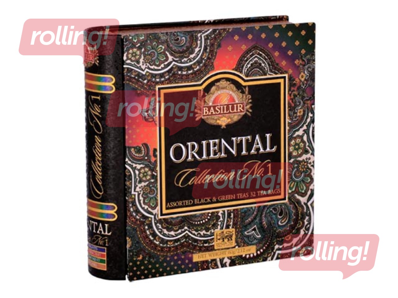 Чёрный и зелёный чай набор Basilur Oriental Collection Book No.1, 32 пак.