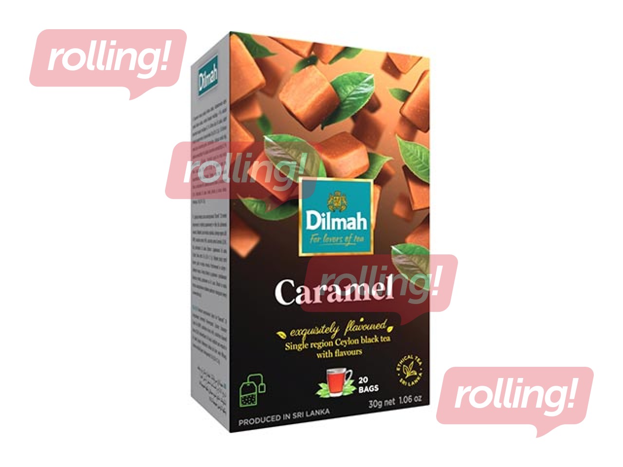 Tea black with caramel flavor, Dilmah, 20 pcs.