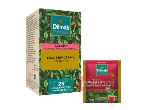 Must tee vaarika maitsega, Dilmah, 25 tk.