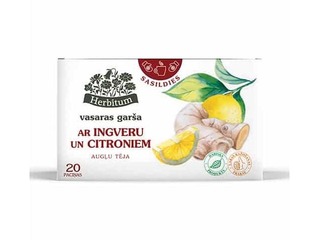 Fruit Tea Herbitum, Summer Taste with Ginger and Lemon, 20 bags