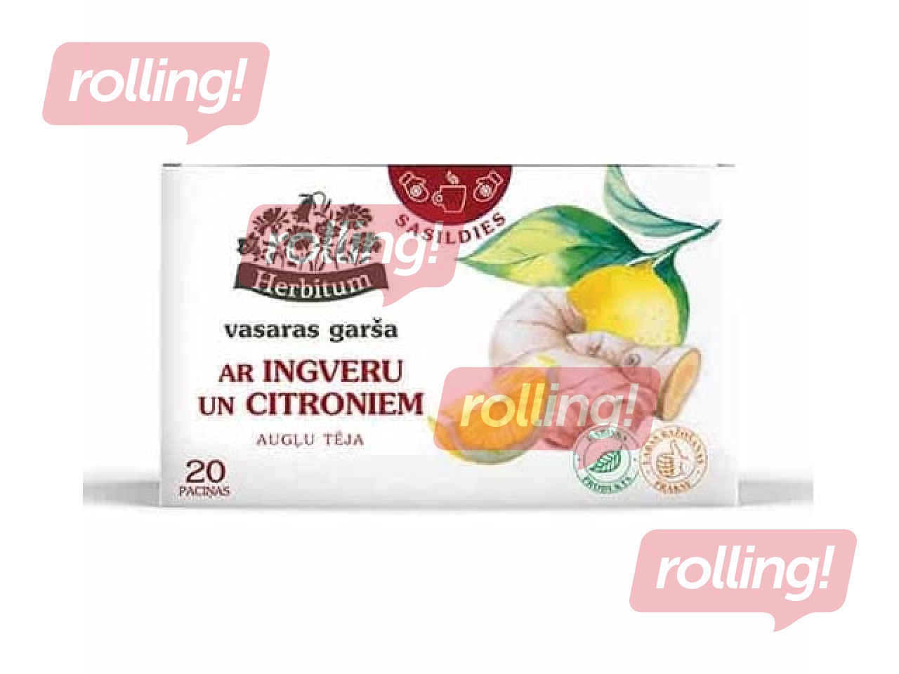 Puuviljatee Herbitum Suve maitse ingveri ja sidruniga, 20 kotikest